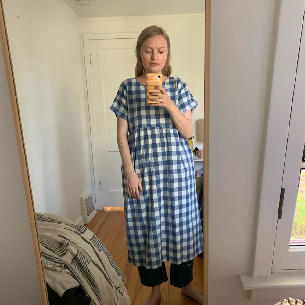 handmade gathered dress